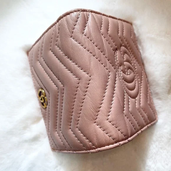 ❌🌟HPx5🌟Gucci GG Marmont Chevron Wallet - Picture 11 of 13